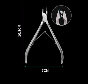 กรรไกรตัดหนังรอบเล็บ กรรไกรตัดเล็บมือ กรรไกรตัดหนังเท้า กำจัดหนังกำพร้า ที่ตัดหนังสแตนเลส - Product Image 2