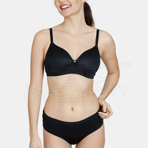 Conjunto de Brasier y Bikini de Cintura Alta para Mujer, Ropa Interior de Dos Piezas en Tela Suave, Nueva Moda - Product Image 1