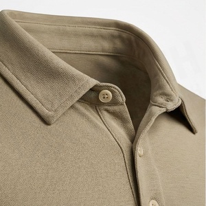 Polo à manches courtes pour homme, couleur unie, coton piqué, tricoté, respirant, style décontracté, coupe classique - Product Image 4