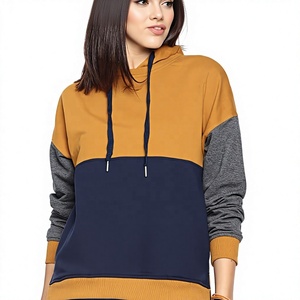Sweat-shirt à capuche personnalisé pour femme, en coton mélangé, tricoté, décontracté, à manches longues, pour l'automne, style streetwear, OEM ODM - Product Image 1