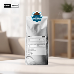 Café Milano, mélange signature n°3, grains de café Arabica et Robusta, 1 kg, torréfaction légère, sachet - Product Image 1