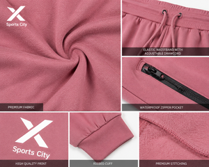 Pantalones Deportivos de Felpa para Mujer, con Cordón Elástico, Bolsillos Laterales, Estilo Casual para Otoño, Corte Regular, Peso Medio, Joggers Planos para Mujer - Product Image 6