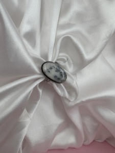 Natural Dendrite Opal <b>Ring</b> Silver Plated Handmade Gemstone Statement <b>Ring</b> <b>Adjustable</b> <b>Ring</b> for Women Wholesale - Product Image 6