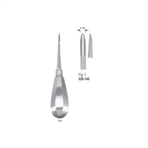 เครื่องมือถอนรากฟันแบบผ่าตัด รุ่น Bein Fig.7 |   เครื่องมือถอนฟันสแตนเลส |   ได้รับการรับรองมาตรฐาน CE - Product Image 1