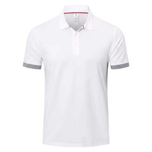 เสื้อโปโลผู้ชายไซส์ใหญ่ OEM สไตล์ลำลอง ปักโลโก้ได้ คุณภาพสูง ผลิตจากโพลีเอสเตอร์ 100% ระบายอากาศได้ดี แขนสั้น ODM - Product Image 4