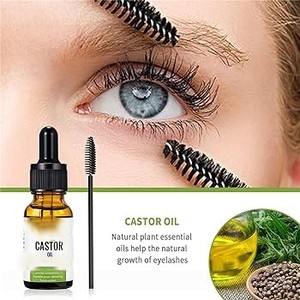 Huile de ricin 100% naturelle pure biologique pressée à froid, huile de support pour la croissance des cheveux et les soins de la peau, parfum terrestre, 1 kg en vrac, OEM/ODM - Product Image 2