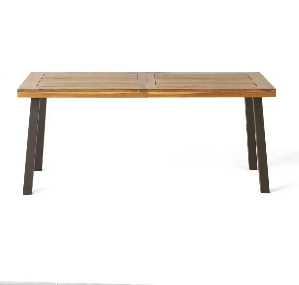 طاولة خشبية متدرجة الشكل للبيع بالجملة لغرفة الطعام طاولة خشب أكاسيا عالية الجودة