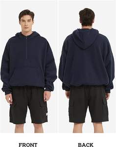 Veste polaire zippée pour homme 400 g/m² en coton et polyester épais, personnalisable avec logo, pour l'hiver – Pakistan Micah Corp Co - Product Image 3