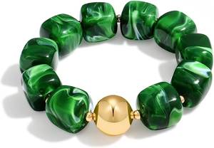 Bracelet en résine époxy personnalisé, bijoux faits à la main pour femmes et filles - Product Image 3
