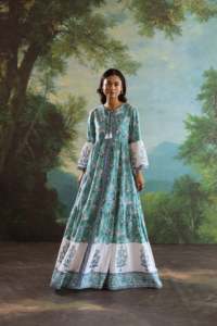 Floral Printed Knitted Eco-Friendly Tassel Maxi <b>Dress</b> Women O Neck Bell Sleeve a Line <b>Boho</b> <b>Summer</b> Casual Loose Cotton - Product Image 5