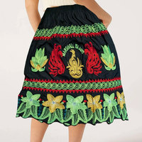 Jupes en polyester brodées de style micronésien de qualité supérieure pour femmes, style unique des îles micronésiennes, ajustées, séchage rapide, légères