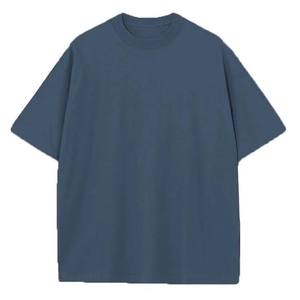 เสื้อยืดคอกลมแขนสั้นสีดำสำหรับผู้ชาย ทรงโอเวอร์ไซส์ ล้างสีแบบแอซิด พิมพ์ลายตัวอักษร ผ้าฝ้าย 100% ระบายอากาศได้ดี สวมใส่สบาย - Product Image 4