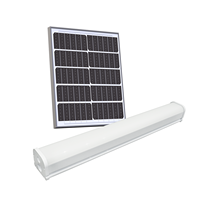 Lampe solaire à tube LED, éclairage extérieur/intérieur, IP65 étanche, lampe à économie d'énergie pour entrepôt, usine, garage