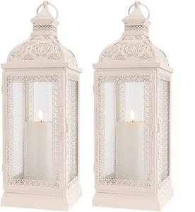 Premium Quality <b>White</b> <b>Lantern</b> Iron Christmas Decor <b>Lantern</b> Modern Design Eco-Friendly Durable Candle Holder Indoor Outdoor Home - Product Image 1