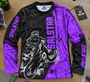 Ensemble maillot et pantalon de motocross personnalisé par sublimation, violet, équipement de course moto, vêtements de motocross, vêtements de sport OEM/ODM - Product Image 5