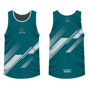 Débardeur de sport pour homme en polyester et élasthanne, respirant, séchage rapide, écologique, teint en pièce, avec logo personnalisé, vente en gros - Product Image 4