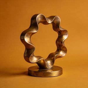 Beautifully <b>Crafted</b> Metal Decorative Objects Sculptures Enhancing Modern Home Decor With Artistic Appeal - Product Image 1