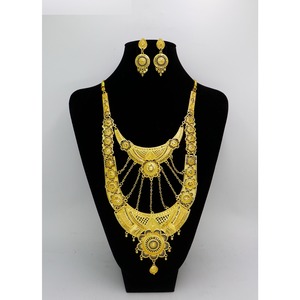 Heavy <b>Indian</b> Bridal Wedding <b>Jewellery</b> <b>Set</b> Saudi Bracelet Long Necklace Dubai Bridal Wedding <b>Jewellery</b> <b>Set</b> <b>Indian</b> Antique <b>Sets</b> - Product Image 6