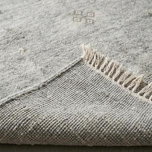 Tapis d'intérieur classique en laine florale fait main de qualité supérieure, tapis à poils ras doux et texturés pour chambre à coucher et décoration intérieure - Product Image 6