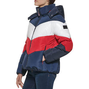 Veste d'hiver matelassée pour femme, couleur personnalisée, haute qualité, best-seller, respirante, grande taille, avec capuche. - Product Image 4