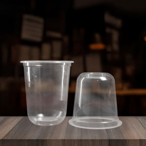 Tazas de Plástico Desechables de PP de 95 mm con Tapas de 16oz y 24oz de Pared Simple para Bebidas Calientes/Frías y Café Helado de la Fábrica QUANG QUAN - Product Image 2