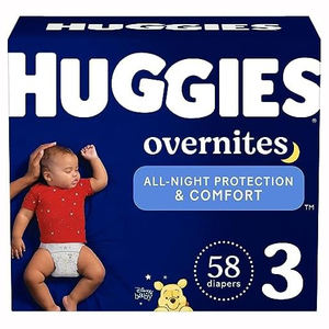 Lot de couches pour bébé HUGGIES : Huggies Little Movers taille 4, 140 couches & couches pour bébé Natural Care Sensitive, non parfumées - Product Image 5