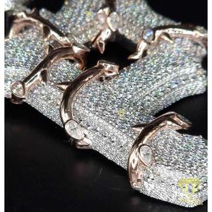 Collar con Colgante de Letra 'P' Personalizado, Plata de Ley 925, Diamante Cultivado en Laboratorio, Certificado GIA, Bañado en Rodio, Estilo Hiphop para Hombre y Mujer - Product Image 5