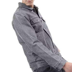 Zipper Pocket Stylish Look <b>Men</b> <b>Denim</b> Jeans <b>Jacket</b> Cotton Made Fabric High Street Wear <b>Men</b> <b>Denim</b> <b>Jacket</b> - Product Image 2