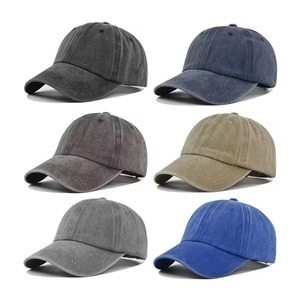 Gorra de Béisbol Unisex OEM Ajustable de 6 Paneles, Color Sólido, Algodón Lavado, Estilo Casual para Adultos, con Parche de Cuero, Proveedor Mayorista - Product Image 1