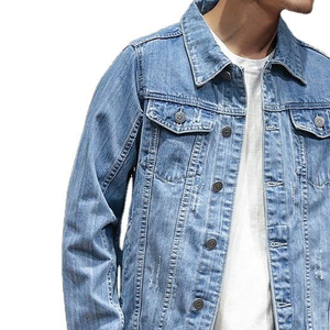 Vestes en jean pour hommes, prix de gros, haute qualité, manches longues, coupe-vent, respirantes, style hip-hop, pour l'hiver - Product Image 4