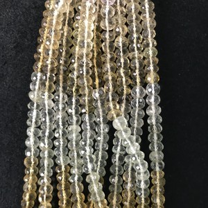 100% Natural IGI Certified Semi Multi Loose Faceted Rondelle Beads 6.5-7mm AA Grade Multi Color <b>Fire</b> Vivaaz <b>Gems</b> Jaipur - Product Image 1