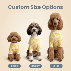 เสื้อยืดสุนัขพิมพ์ลายตามสั่ง OEM ODM เสื้อผ้าสัตว์เลี้ยงลายดอกไม้ผ้าฝ้ายโพลีเอสเตอร์พิมพ์ลายดิจิตอลสำหรับสุนัขและแมว - Product Image 3