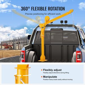 Grue de camion pliable en acier d'une capacité de 16 tonnes avec treuil manuel pour une rotation à 360 degrés - Product Image 5