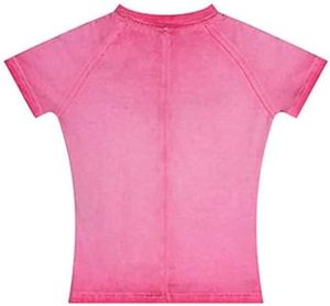 Camiseta Deportiva de Manga Corta para Hombre AUXINE DESIGN, Color Rosa, Cuello Redondo, Secado Rápido, Corte Ajustado, Tejido de Poliéster, Largo Regular, Color Sólido - Product Image 4