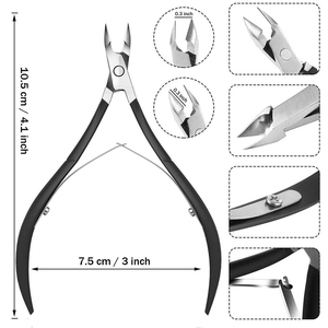 Wholesale Professional <b>Nails</b> <b>Tools</b> Plasma Premium Color Coating Metal Wide Jaw Opening Curved Home <b>Nail</b> Care Beauty Nipper - Product Image 4