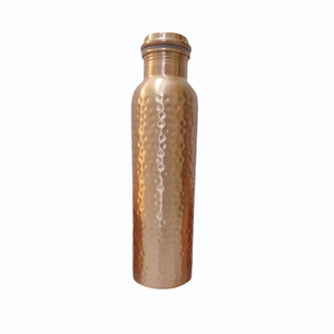 Botella de agua de cobre puro 100% de alta calidad, diseño martillado a mano, a prueba de fugas, botella ayurvédica para hidratación diaria y gimnasio. - Product Image 3