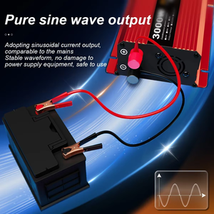 Convertisseur d'énergie à onde sinusoïdale pure HOULI 1600W 220V 24V 48V pour la maison et la voiture - Product Image 6