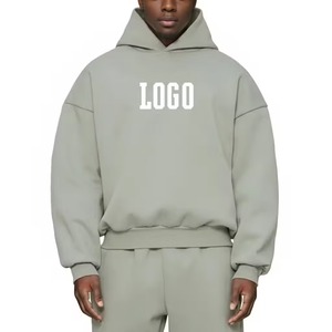 Fabricant de sweats à capuche personnalisés sur mesure pour hommes, coupe oversize et carrée, épaules tombantes, en tissu coton-polyester de qualité supérieure, délavé à la pierre et à l'acide, style vintage - Product Image 5