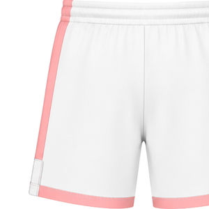 White Coral <b>Pink</b> Rugby <b>Shorts</b> Elastic Waist Drawstring Team Uniform Custom Breathable Training Athletic Sportswear Performance - Product Image 4
