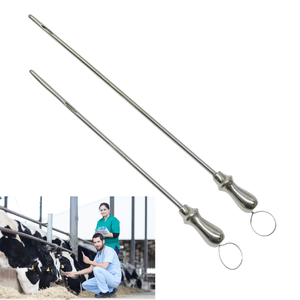 Seringue d'extraction de tumeurs en acier inoxydable de haute qualité, stérile, instrument chirurgical vétérinaire pour l'entretien du ventre de bovins, usage agricole - Product Image 4