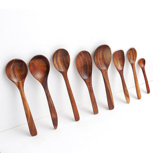 Cuchara de madera de diseño moderno para helados y batidos, cucharas de té de madera noble de gran calidad. - Product Image 5