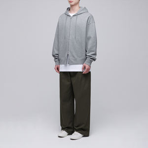 Sweat-shirts à capuche zippés pour hommes, 100% coton, hiver, manches longues, séchage rapide, 2 pièces, polaire, tendance, qualité supérieure - Product Image 4