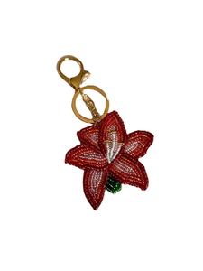 Porte-clés brodé de perles de rocaille colorées et porte-clés et accessoires de sac faits à la main d'Inde - Product Image 4