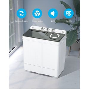 Mini Lavatrice a Doppia Vasca con Pompa di Scarico per Appartamenti, Dormitori, Camper e Campeggio - Product Image 5