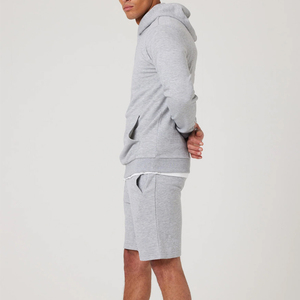 Wholesale Prices Custom <b>Pullover</b> Hoodies & Shorts Set Unisex High Quality Fleece 100% Cotton Winter Plain Dyed <b>Men</b> Hoodie - Product Image 1
