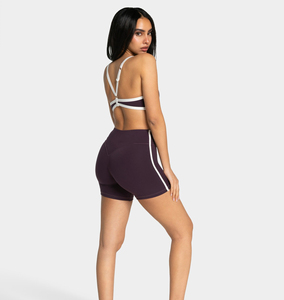 Shorts Deportivos Chic de Cintura Alta para Mujer, Ajuste Delgado, Efecto Levanta Glúteos, Sensación de Segunda Piel, Diseño Liso, Prenda Exterior - Product Image 5