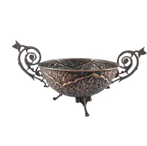 Personalizado Base Brass Antique Bowl Índia Casa Itens decorativos Índia Antique Home Decor Pieces home accessories