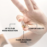 Bouchons d'oreilles réutilisables en silicone respirant et imperméable haute fidélité pour musiciens, réduction du bruit pour concerts, festivals et raves, fabriqués en Chine