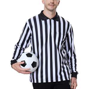 Camisetas Polo 100% Poliéster Sublimadas con Estampado de Rayas para Golf, Camiseta Deportiva para Árbitro de Baloncesto y Fútbol, Jersey de Árbitro, Polo de Árbitro - Product Image 5