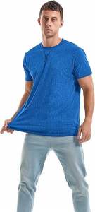 เสื้อเชิ้ตผู้ชายทรงเข้ารูป พรีเมียม คอวี ผ้าฝ้าย 100% ระบายอากาศได้ดี เป็นมิตรกับสิ่งแวดล้อม ไซส์ S-4XL - Product Image 2